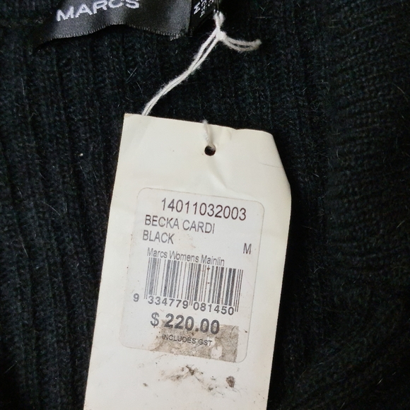 Marcs Becka double breasted cardigan Black SzM - Picture 3 of 4